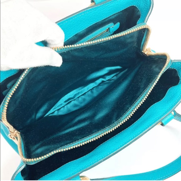 MIUMIU Handbag RN0757 2way Vitello Caribbean leather Women 100% Authentic - Picture 9 of 12